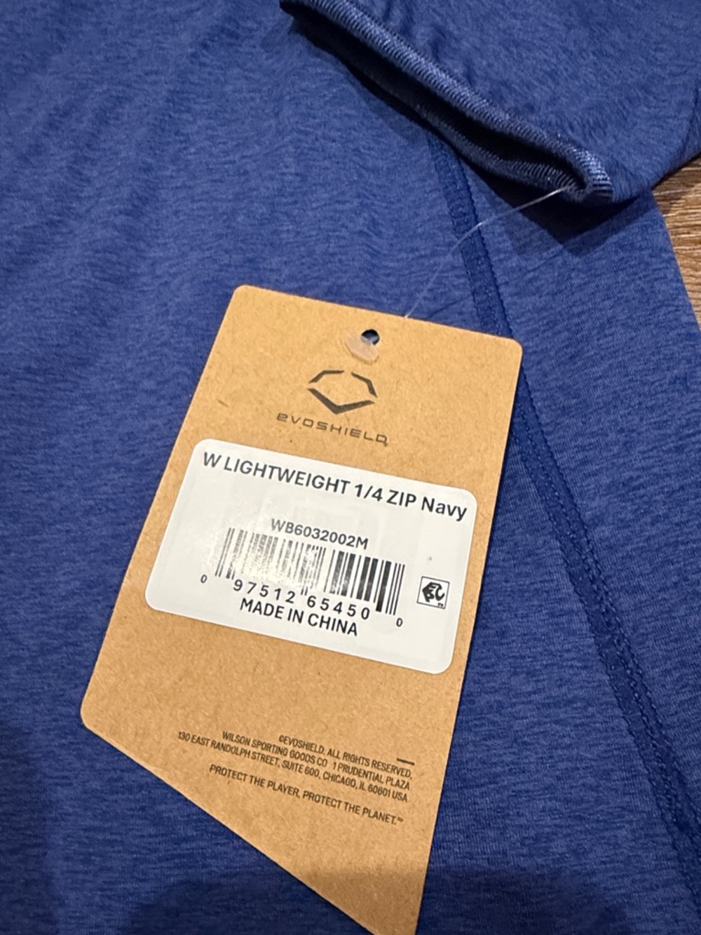 EvoShield Women's Lightweight 1/4 Zip Top - Navy - Picture 6 of 8